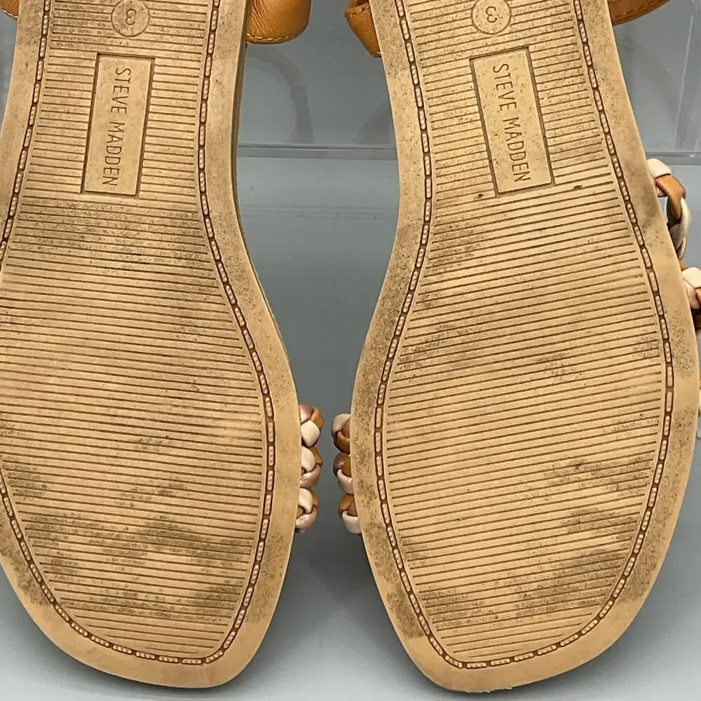 Steve Madden Girl’s Georjia Sandals Brown Size 3